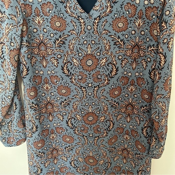 CAbi Provincial Tunic Long Sleeve Shift Dress Paisley Print Size Medium 3295 - Picture 5 of 8